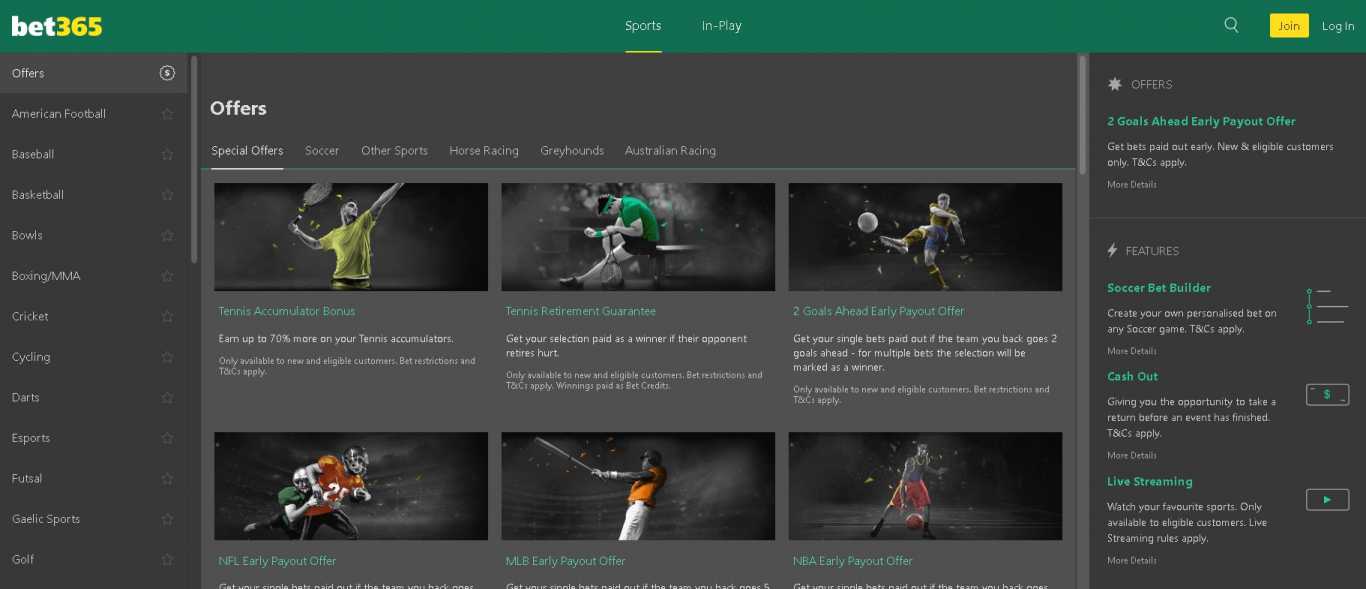 Bet365 bonus offers